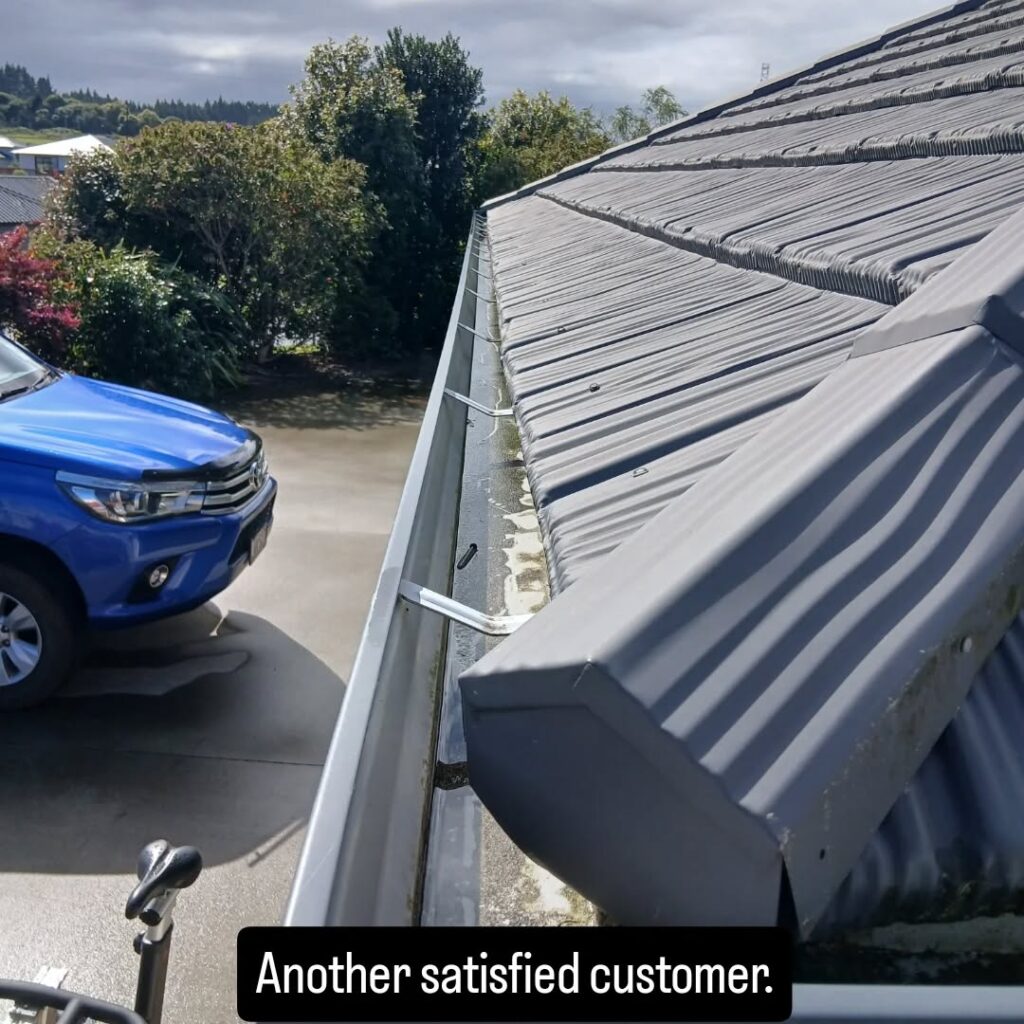 Clean and Clear GutterGood ResultsFinished WorkHappy Customer